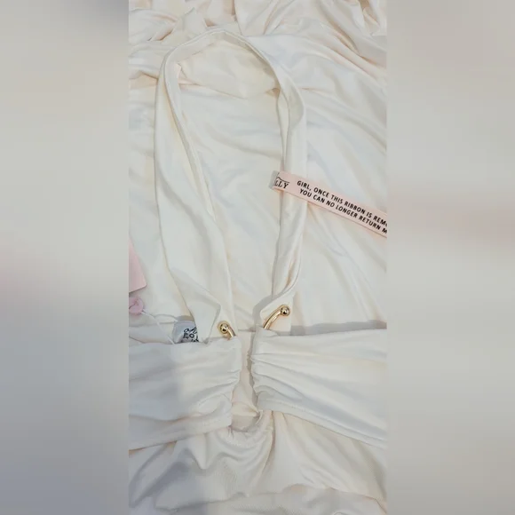 Brand New Oh Polly strapless dress Maxi Size 12 - Picture 9 of 11